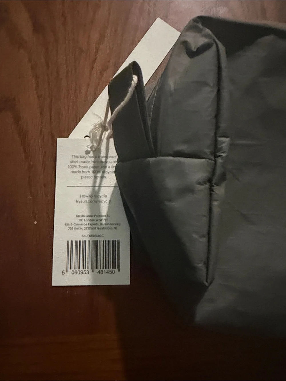 Men's Gray Travel Toiletry Bag
